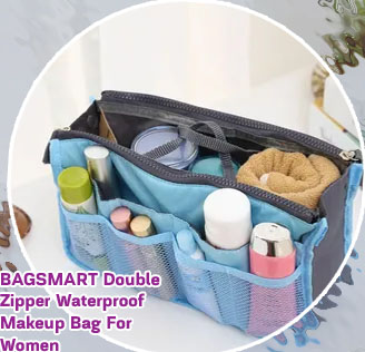 Double zipper toiletry bag