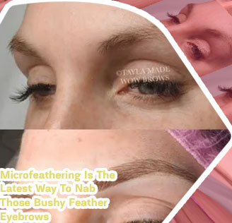 Feather brows microblading
