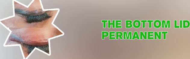 Permanent bottom eyeliner