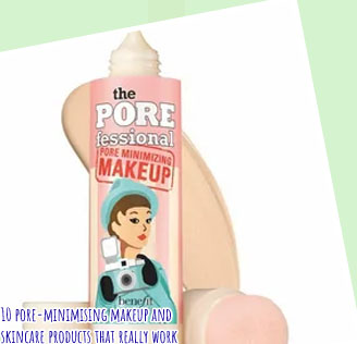 Pore minimizing makeup