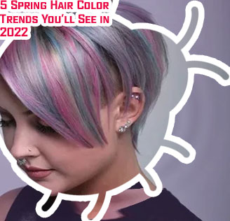 Trendy hair color female